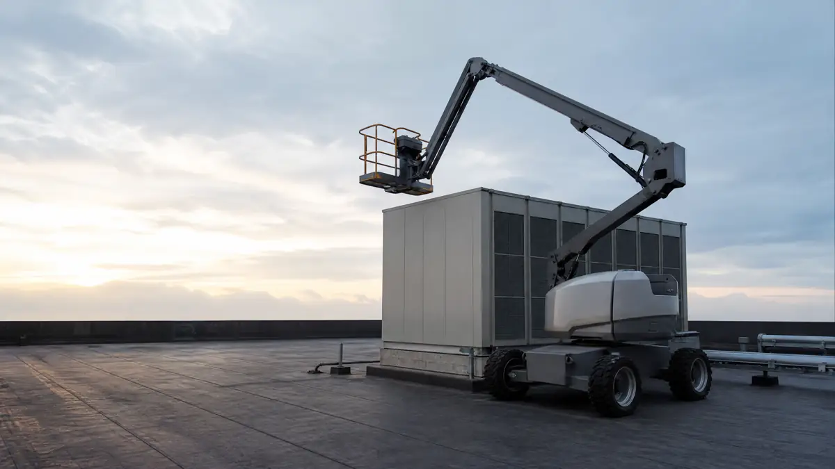 Articulating Boom Lifts jobsite access in Virginia Beach